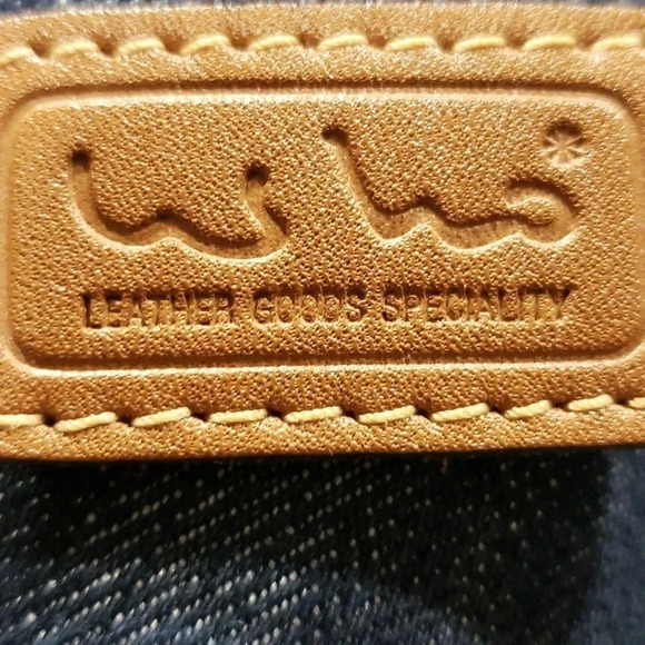 Vintage White/Brown leather  crossbody/Shoulder Bag. - Picture 13 of 13